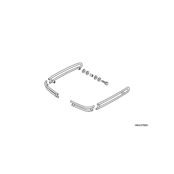 SADDLEBAG RAIL SET       (CHROME)