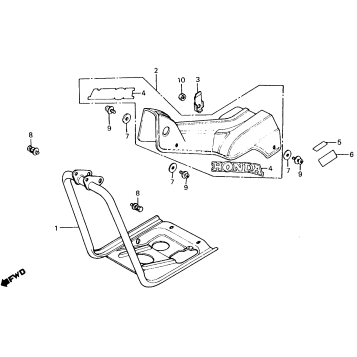 MAIN PIPE COVER + CRANKCASEPROTECTOR
