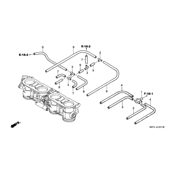 THROTTLE BODY (TUBING) 99-00