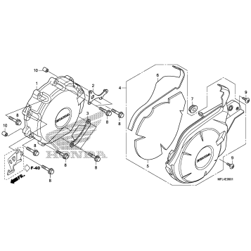 ALTERNATOR COVER         (CBR1000RA)