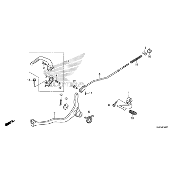 PEDAL@KICK STARTER ARM
