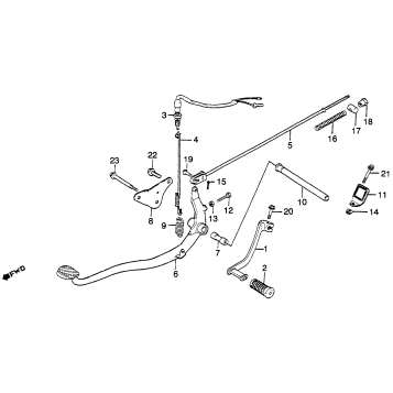 BRAKE PEDAL + CHANGE PEDAL