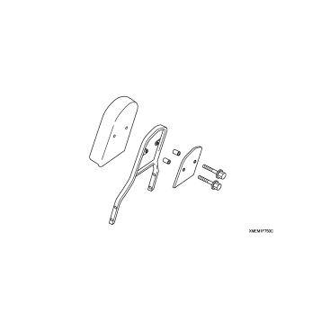 CHROME BACKREST WITH PAD (TALL)