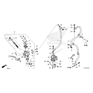 FRONT BRAKE MASTER       CYLINDER