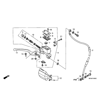 FRONT BRAKE MASTER       CYLINDER