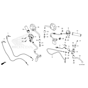 HANDLE LEVER@SWITCH@CABLE@MIRROR