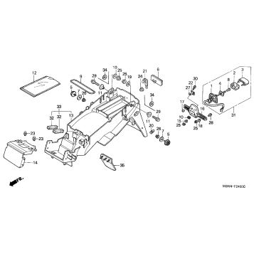 REAR FENDER ('99-'00,'04-'06)