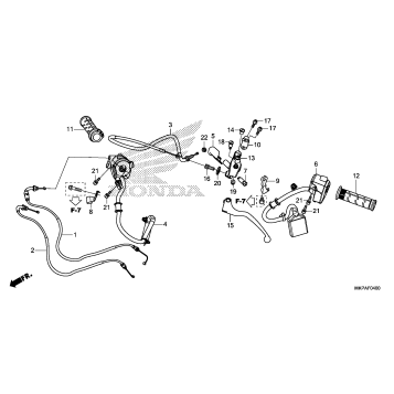 HANDLE LEVER@SWITCH@CABLE