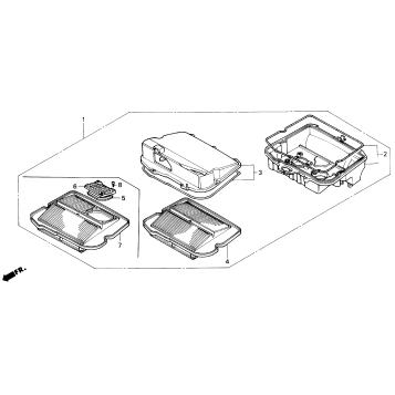 AIR CLEANER CASE SET 90