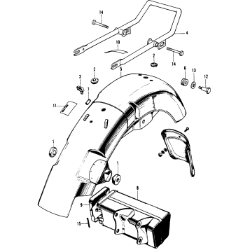 REAR FENDER + TOOL BOX