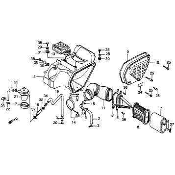XL500R AIR CLEANER 82