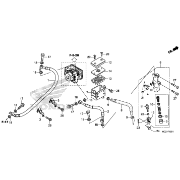 REAR BRAKE MASTER        CYLINDER (2)
