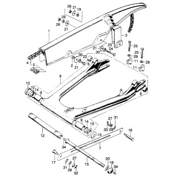 SWINGARM + CHAIN CASE