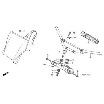 HANDLEBAR + TOP BRIDGE ('04-'07)