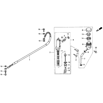 REAR BRAKE MASTER CYLINDER