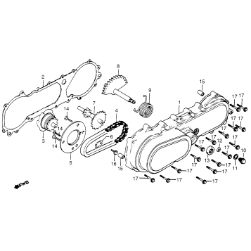 LEFT CRANKCASE COVER