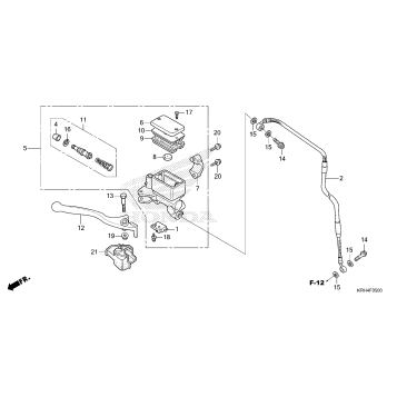 FRONT BRAKE MASTER       CYLINDER