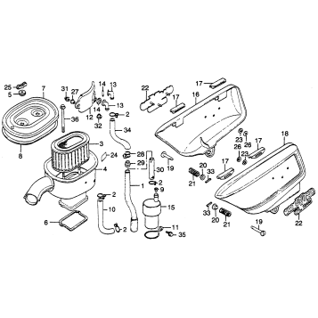 AIR CLEANER + SIDE COVER