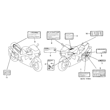 CAUTION LABEL ('02-'05)