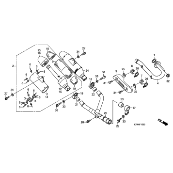 EXHAUST MUFFLER ('07-'09)