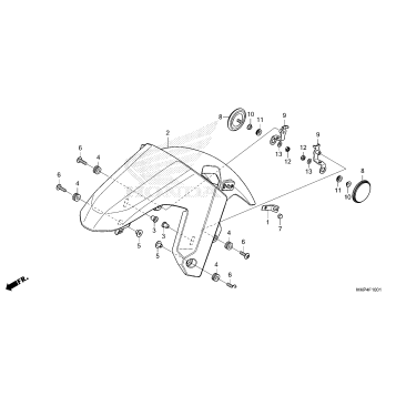 FRONT FENDER             (CB500XA'22/'23)