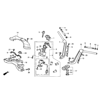 HANDLEBAR + TOP BRIDGE