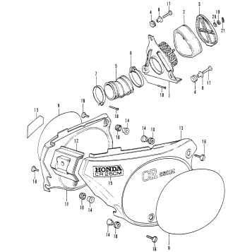AIR CLEANER + SIDE COVER M