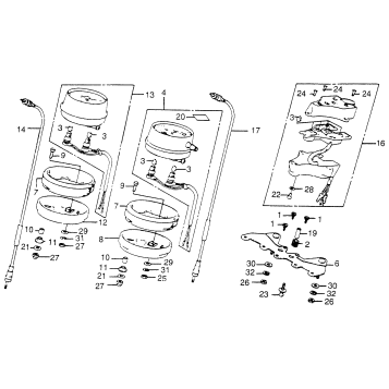 SPEEDOMETER + TACHOMETER + PILOT