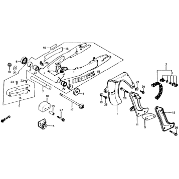 SWINGARM + CHAIN CASE 82