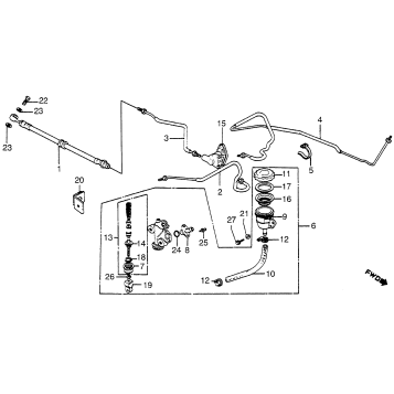 REAR BRAKE MASTER CYL