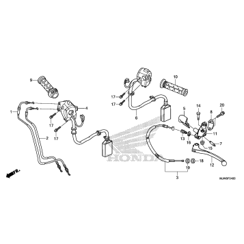 HANDLE LEVER@SWITCH@CABLE