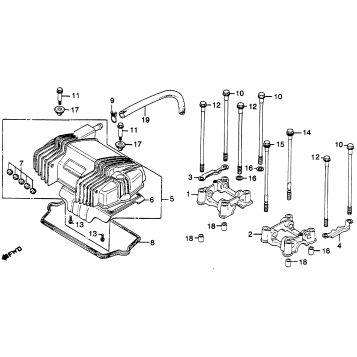 CYLINDER HEAD COVER + CAMSHAFT HOLDER