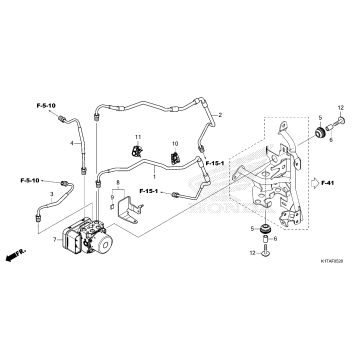 ABS MODULATOR@BRAKE PIPE