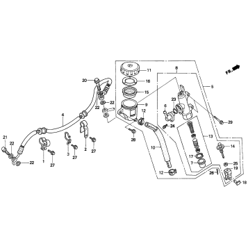 REAR BRAKE MASTER CYLINDER