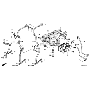 ABS MODULATOR + FRONT BRAKE HOSE