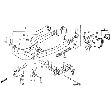 SWINGARM + CHAIN CASE 85