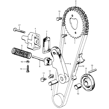 CAM CHAIN + TENSIONER