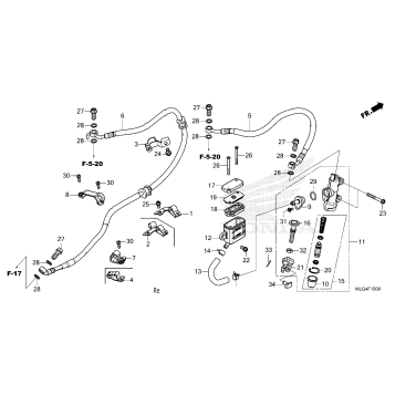 REAR BRAKE MASTER        CYLINDER