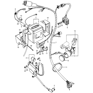 WIRE HARNESS + BATTERY