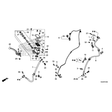 FRONT BRAKE MASTER       CYLINDER (1)