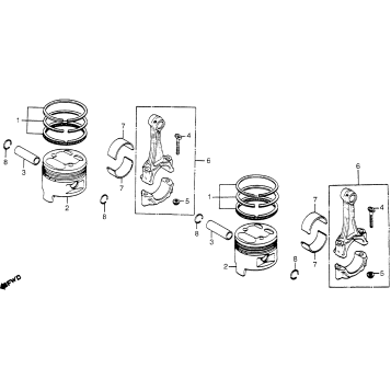 PISTON + CONNECTING ROD