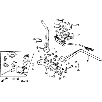 HANDLEBAR + TOP BRIDGE