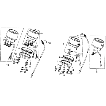 SPEEDOMETER + TACHOMETER