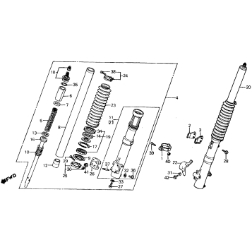 FRONT SHOCK ABSORBER 84
