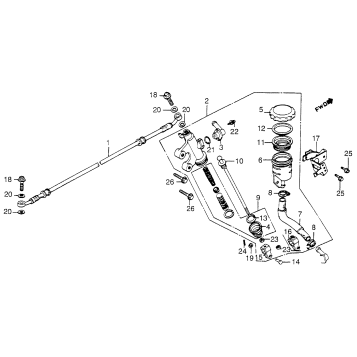 REAR BRAKE MASTER CYL.
