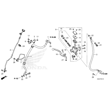 FRONT BRAKE MASTER       CYLINDER