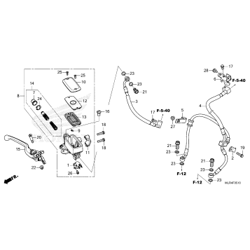 FRONT BRAKE MASTER       CYLINDER