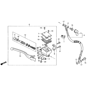 FRONT BRAKE MASTER CYLINDER