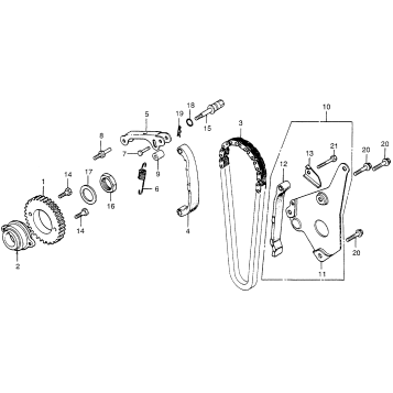 CAM CHAIN + TENSIONER