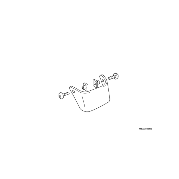 FRONT FENDER EXTENSION   (CHROME)